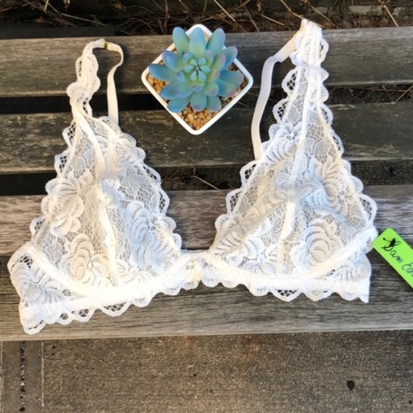 🍃🖤New Sam Edelman Antique White Lace BraLet - Picture 8 of 8